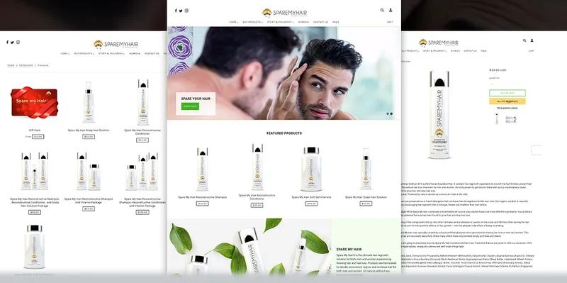 Spare my hair-Shopify Store Setup
