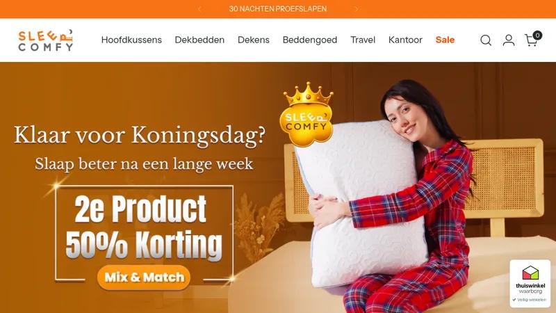 Shopify Design and SEO for Sleepcomfy Netherlands