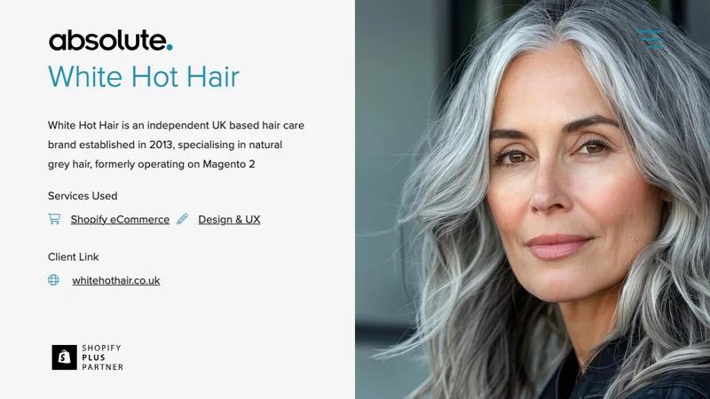 White Hot Hair - Bespoke Shopify Design & Migration