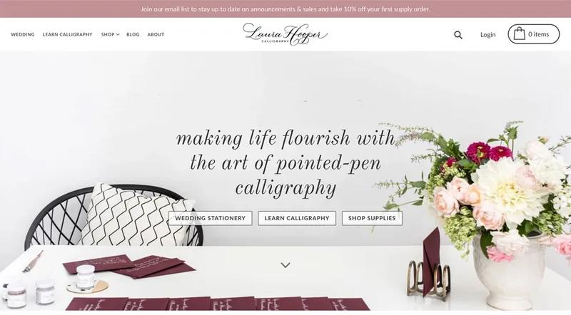 Laura Hooper Calligraphy Development