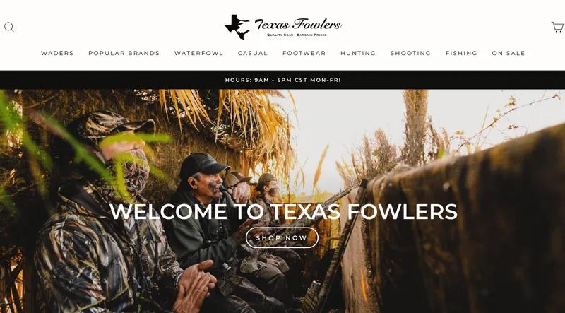 Texas Fowlers - Migration to Shopify, Design, SEO Migration