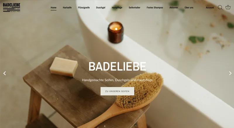 Aufbau eines neuen Shopify Shops für Badeliebe