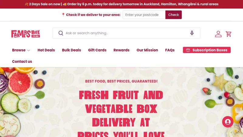 Farmer's Box – Fresh Produce & Grocery Delivery Platform