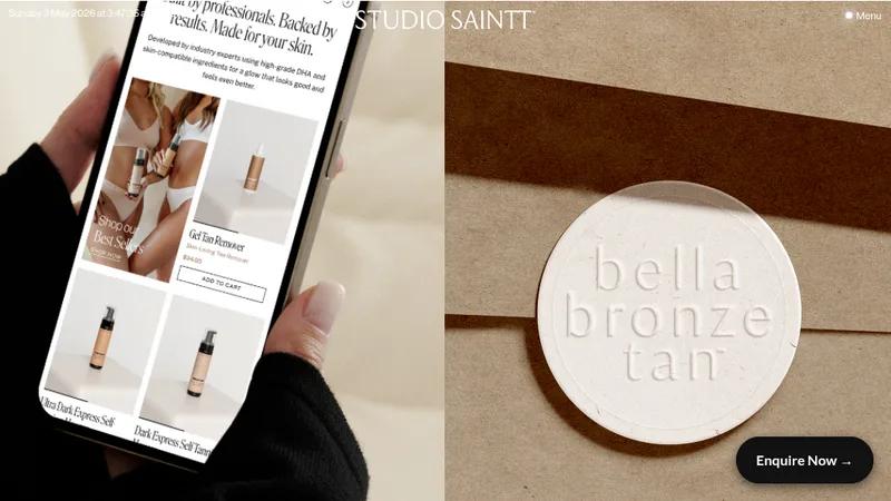 Bella Bronze Tan | Branding, Packaging & Shopify Design