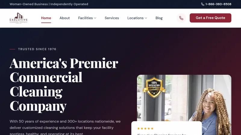 Executive Cleaning Services saw their targeted keywords ranked in the