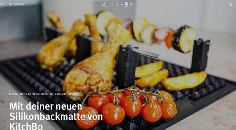 Neuer Shopify Onlineshop für die Silikonbackmatte von KitchBo