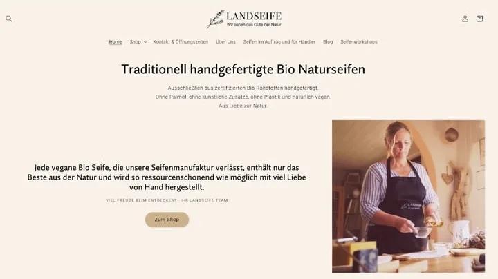 Enormes Umsatzwachstum für Landseife dank Umzug zu Shopify
