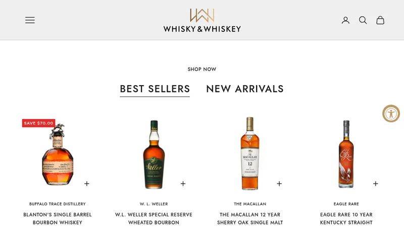 Premium Modern Website Design for "Whisky and Whiskey"