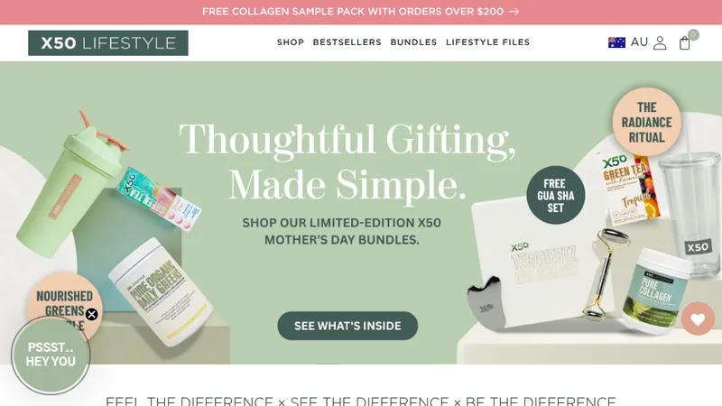 X50 Lifestyle - Migation to shopify & design all the way to PLUS