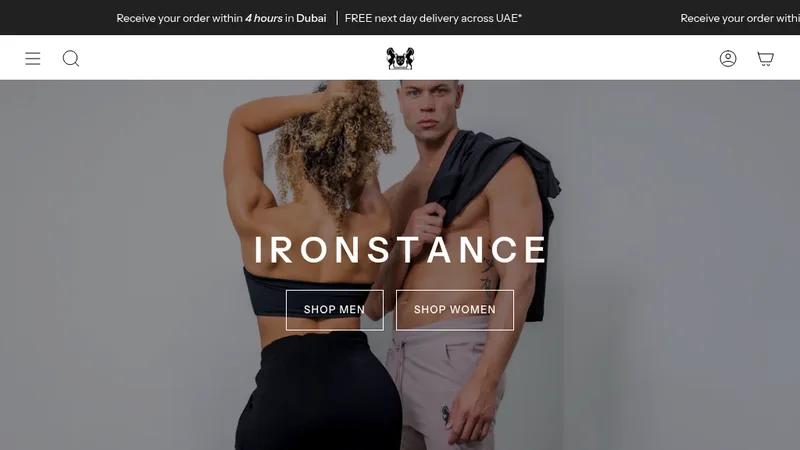 Modern Minimalist Website for Fitness Brand "Iron Stance"