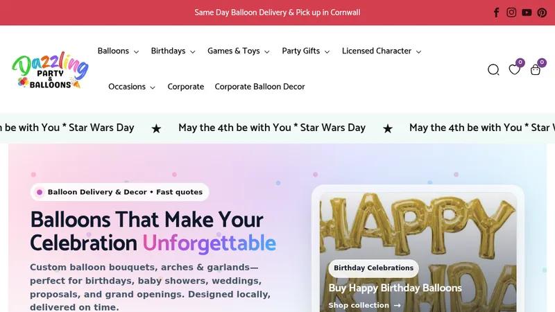 Balloons and Party Supply Store from Ontario