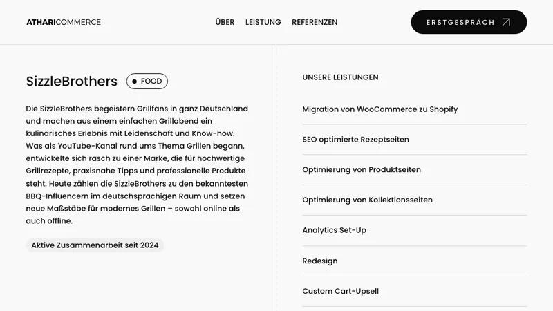 SizzleBrothers: Migration, Redesign & schnelle KPI-Skalierung