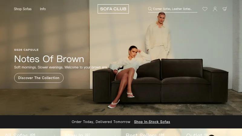 Sofa Club | Custom Build & CRO