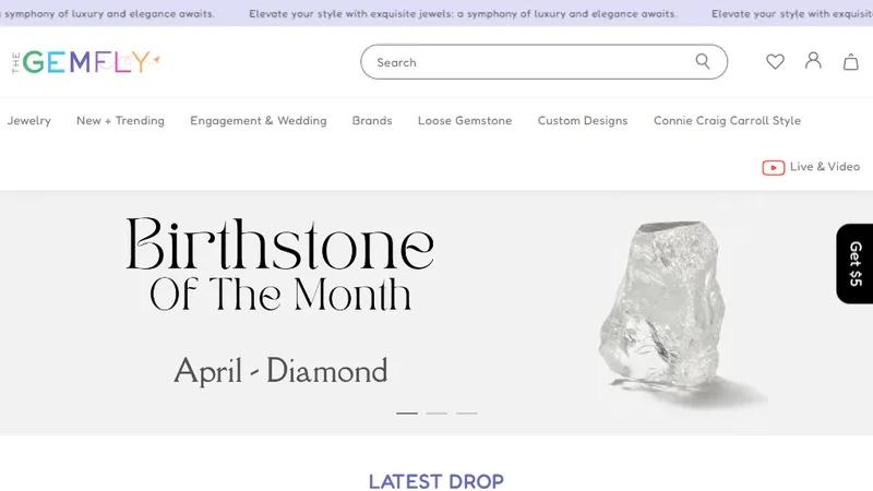 TheGemfly - Custom Shopify Store for a Jewelry Brand