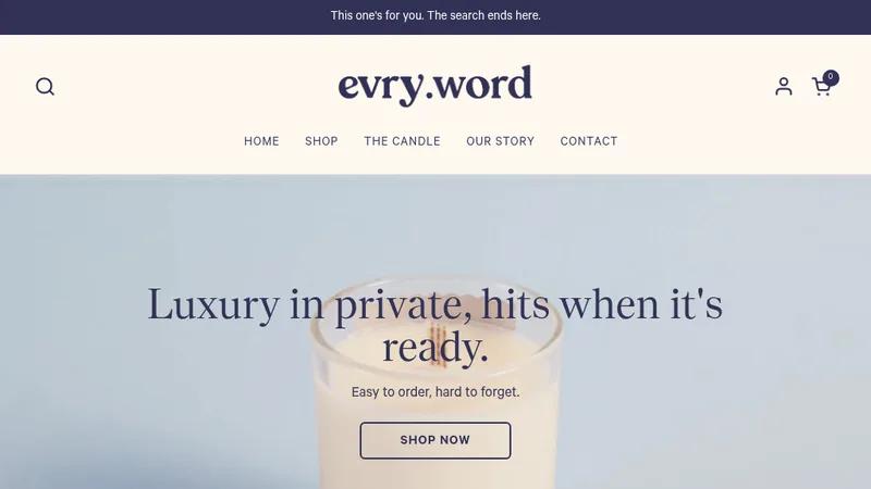 evry.word | Scented Candles