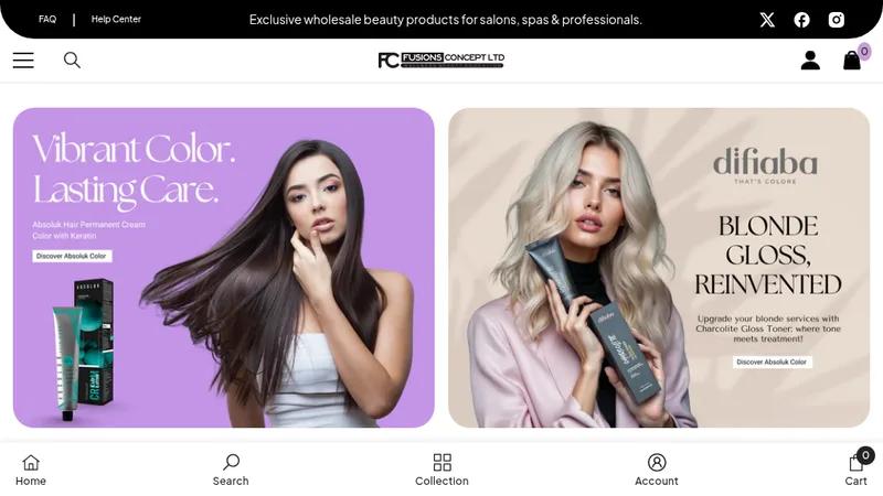 Fusions Concept - B2B Beauty Product Store