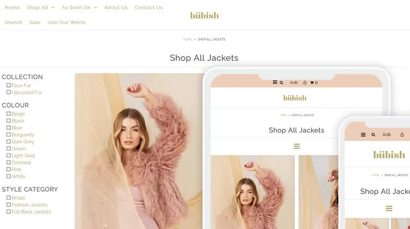 Shopify store design, geo-localisation, custom development