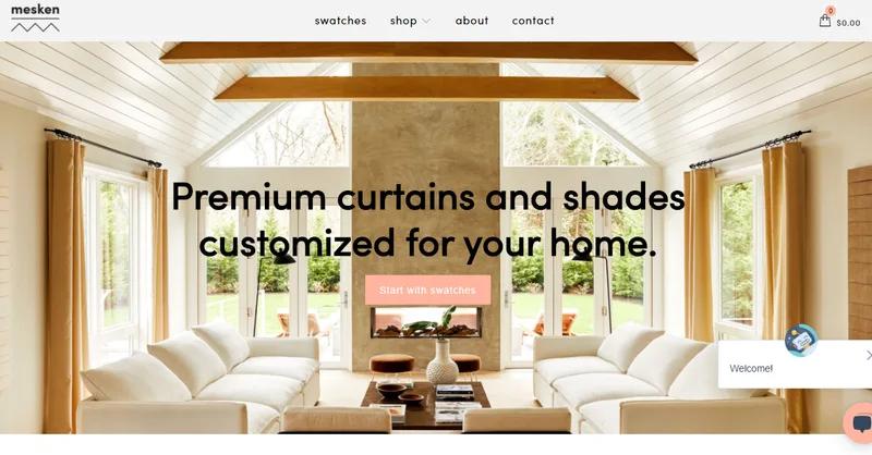 Custom Curtains and Shades Delivered To Your Door - Mesken