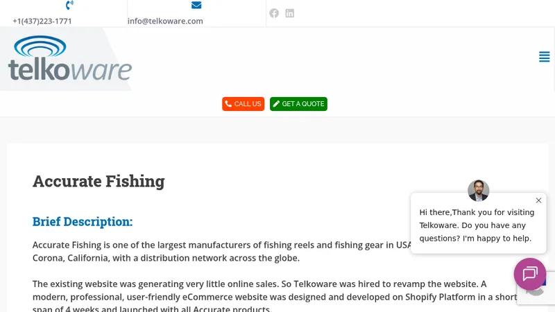 Manufacturer of fishing reels and equipment