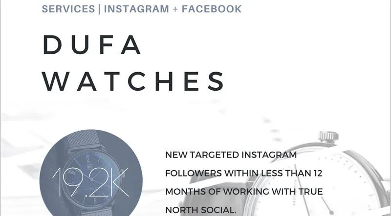 DUFA WATCHES | SOCIAL MEDIA MANAGEMENT