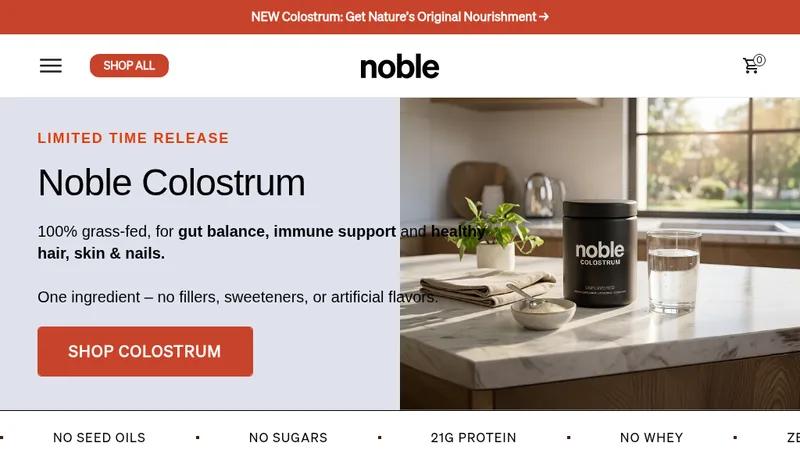 Noble Origins ( Best Animal-based Nutrition Brand in US )