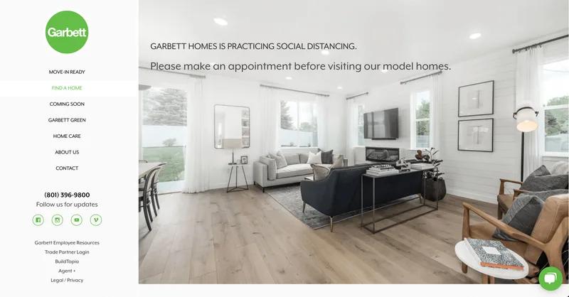 Garbett Homes Website Design & Development