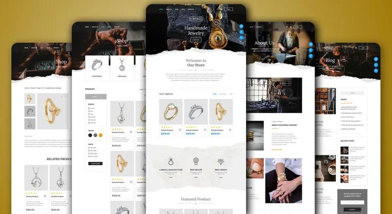 Creative Jewellery e-commerce website / Store