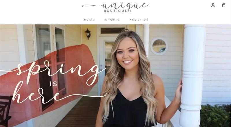 Unique Boutique branding and site build.