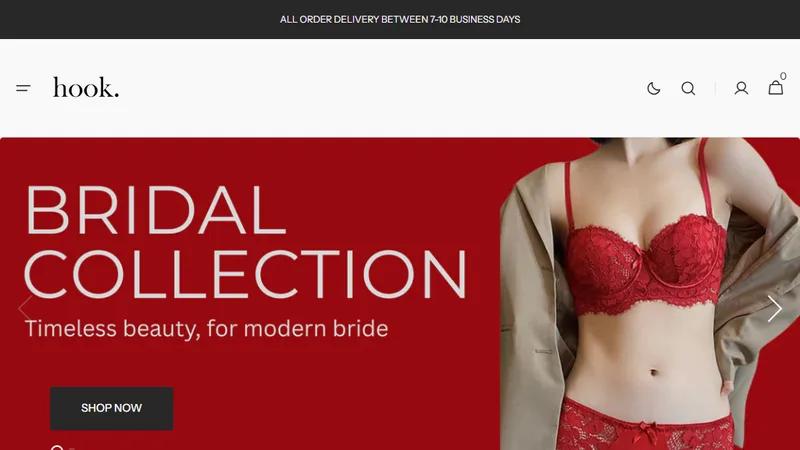 Hook Intimates: Shopify Development