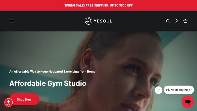 Shopify Plus – Yesoul Fitness – Custom Product Page Design
