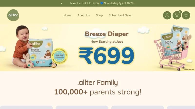 Custom Theme + Rewards & Subscription Integration for Allter