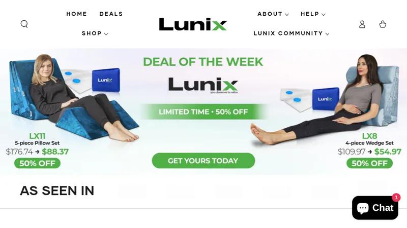 Lunix Inc USA — Shopify Redesign, Development & CRO for Wellness Store