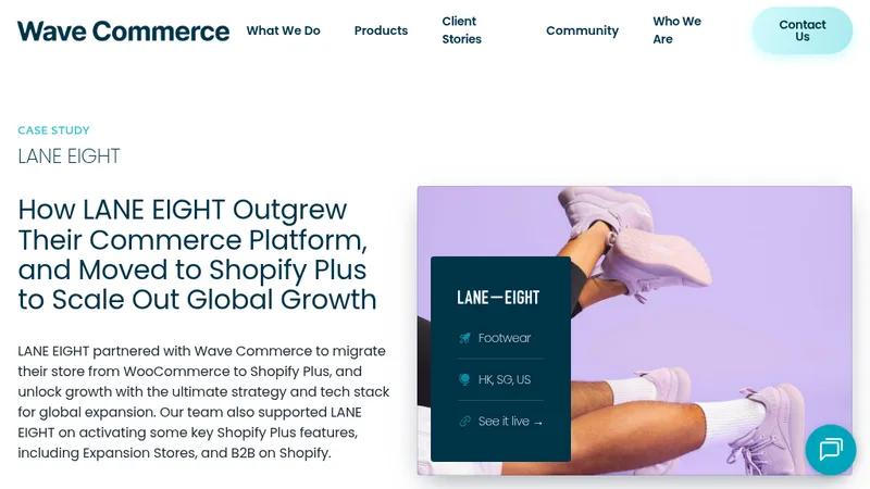 LANE EIGHT - Shopify Plus Build with International Expansion Stores