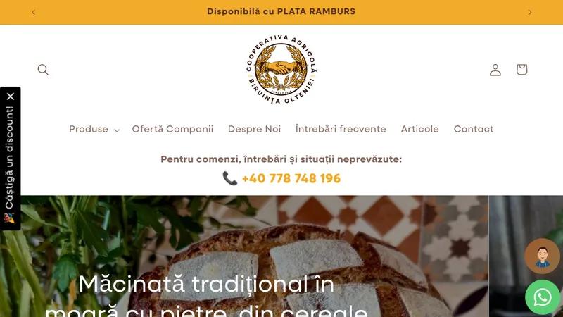 Healthy flour from Oltenia - biruintaolteniei.ro
