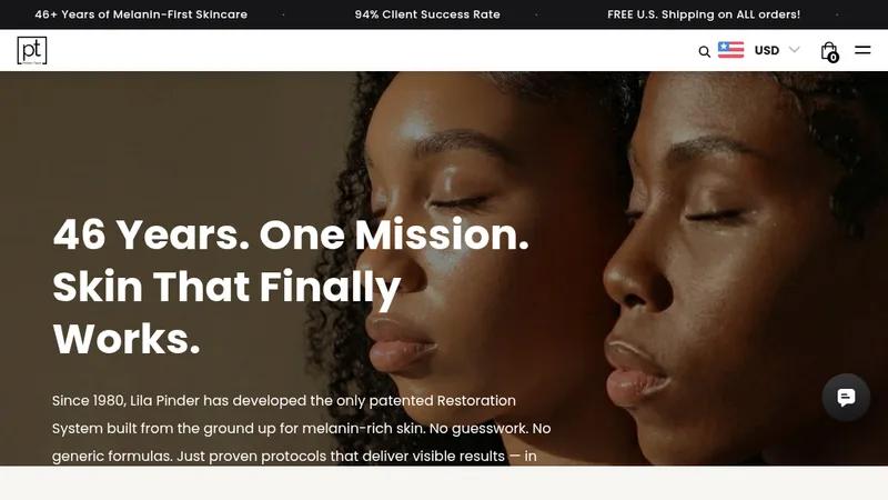 Skin Care Brand Website - Perfec-Tone