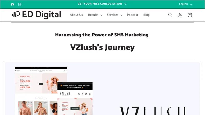 Harnessing the Power of SMS Marketing: VZlush's Journey