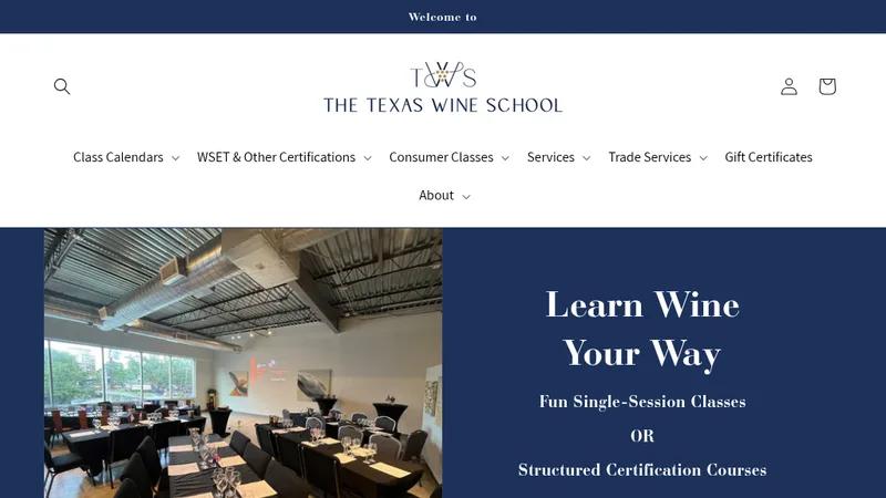 The Texas Wine School: Migrate WordPress & FareHarbor to Shopify