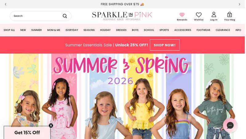 Sparkle in Pink - Mobile App and CRO Optimisation
