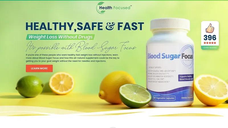 Supplement Store / Funnel Design: Landing Page for Bloog Sugar
