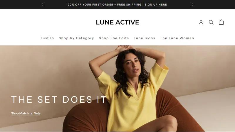 Upgraded LuneActive an Active Luxury Women's Wear Shopify Store