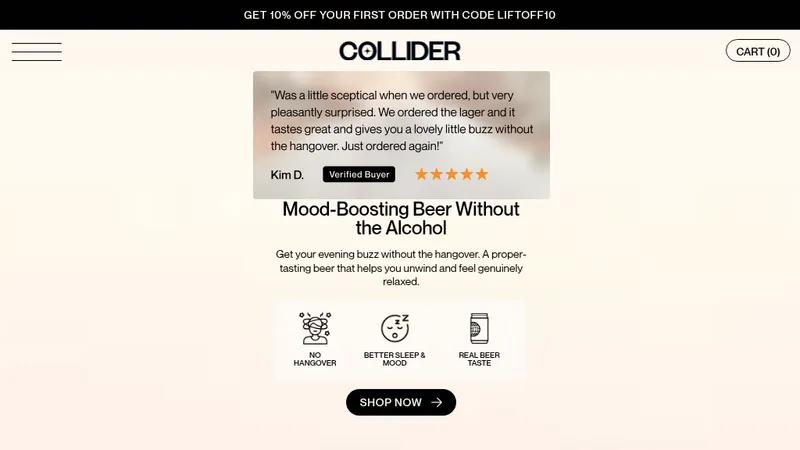 Non-Alcoholic Functional Beer Shopify Store – Health-Focused Beverage