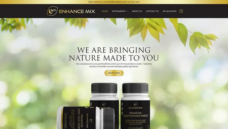 Organic Supplement Store Design