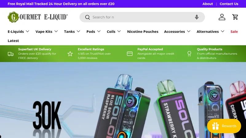 Gourmet E-Liquid Redesign