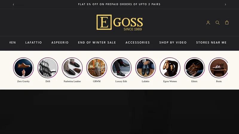 Egoss – Handcrafted Luxury Footwear Boutique on Shopify
