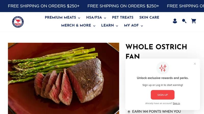 American Ostrich Farms ( Premium Red Meat Supplier Brand in US )