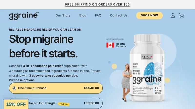 3graine Migraine Supplement