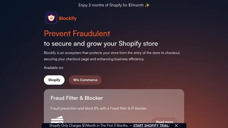Blockify: Fraud Country Blocker