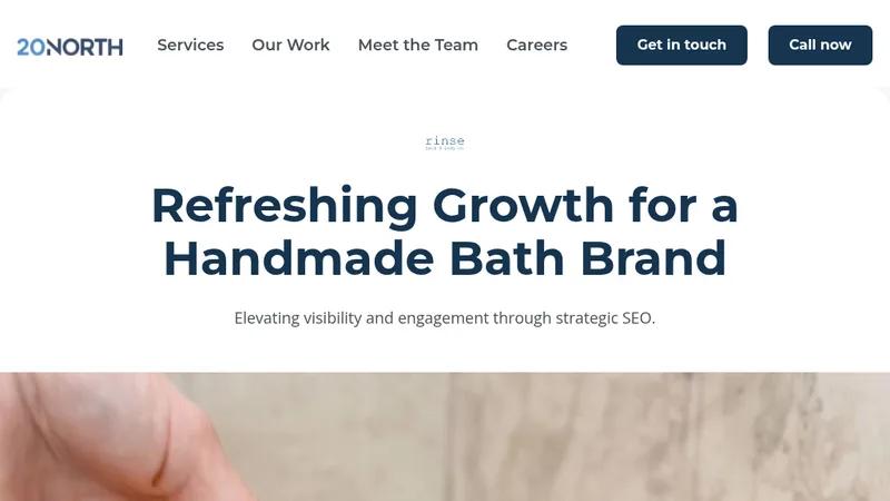 SEO & Content Strategy for Rinse Bath & Body: +40% on Page 1 Keywords