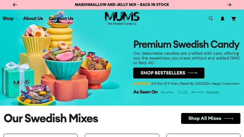 Mums Candy - CRO + UI/UX + Development