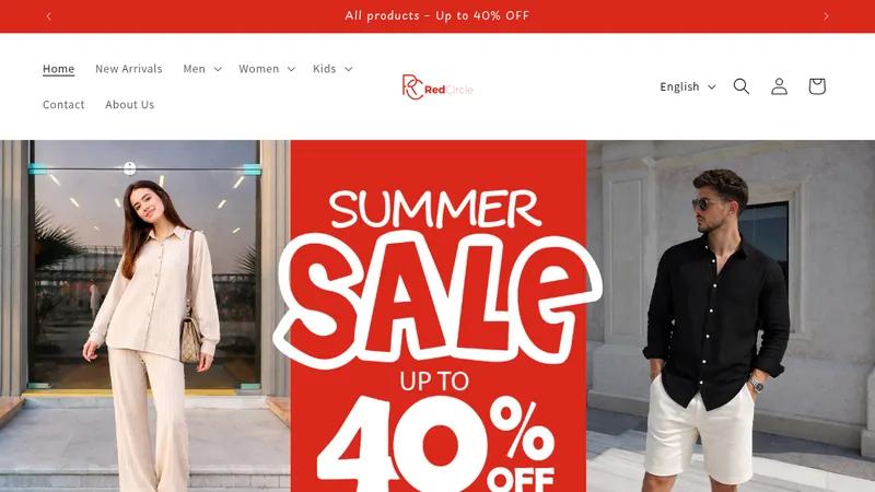 Red Circle — Fashion E-Commerce Revamp